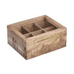 Neu 🥰 BUTLERS TEA TIME Teebox Mit Blumen-Lasergravur L 23 X B 18cm 👏 -BUTLERS Store unnamed file 1169