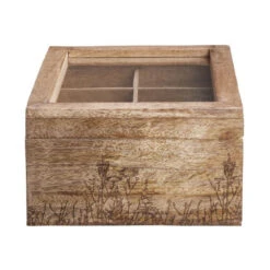 Neu 🥰 BUTLERS TEA TIME Teebox Mit Blumen-Lasergravur L 23 X B 18cm 👏 -BUTLERS Store unnamed file 1172