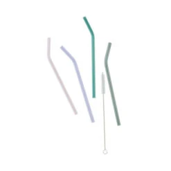 Besorgen ✔️ BUTLERS LONG DRINK Glastrinkhalm Mit Bürste Geknickt 5er-Set 🌟