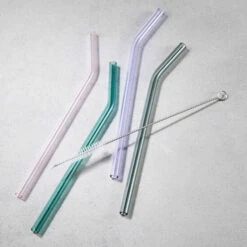 Besorgen ✔️ BUTLERS LONG DRINK Glastrinkhalm Mit Bürste Geknickt 5er-Set 🌟 -BUTLERS Store unnamed file 1532