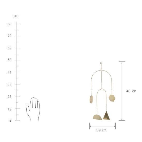 Aktion 🥰 BUTLERS PEACEFUL HOME Mobile 4 Ornamente Länge 48cm ✨ 5 Aktion 🥰 BUTLERS PEACEFUL HOME Mobile 4 Ornamente Länge 48cm ✨ – Bild 3