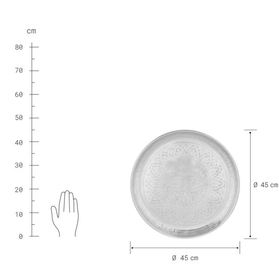 Budget 😀 BUTLERS ORIENTAL LOUNGE Deko Tablett Glänzend Ø 45 Cm 🥰 4 Budget 😀 BUTLERS ORIENTAL LOUNGE Deko Tablett Glänzend Ø 45 Cm 🥰 – Bild 2