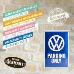 Am billigsten 😀 BUTLERS PAST PERFECT Blechschild VW Parking 👍 -BUTLERS Store unnamed file 1839