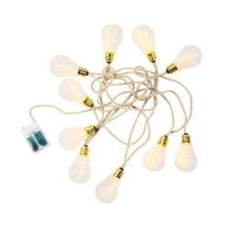 Top 10 🔥 BUTLERS BULB LIGHTS LED-Lichterkette 10 Lichter Mit Naturseil & USB-Batteriefach 👏