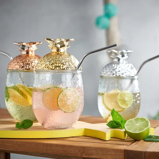 Neu 🔔 BUTLERS COCKTAIL DELUXE Glas Mit Trinkhalm 500ml 👍 4 Neu 🔔 BUTLERS COCKTAIL DELUXE Glas Mit Trinkhalm 500ml 👍 – Bild 2