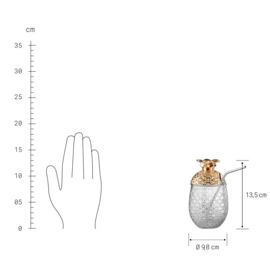 Neu 🔔 BUTLERS COCKTAIL DELUXE Glas Mit Trinkhalm 500ml 👍 5 Neu 🔔 BUTLERS COCKTAIL DELUXE Glas Mit Trinkhalm 500ml 👍 – Bild 3