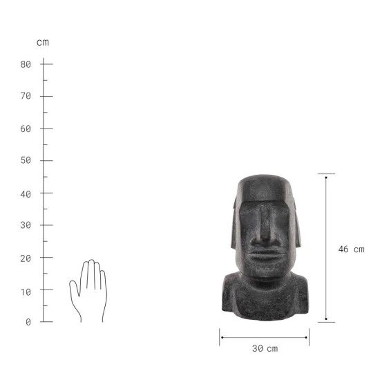 Budget 🔔 BUTLERS MOAI Statue Höhe 46cm ✨ 5 Budget 🔔 BUTLERS MOAI Statue Höhe 46cm ✨ – Bild 3