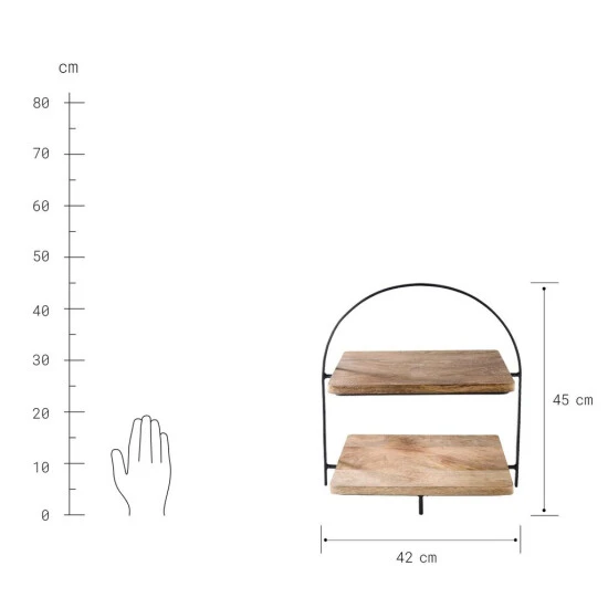 Coupon 🌟 BUTLERS MANGO DAYS Etagere 2-stufig Höhe 45cm ❤️ 6 Coupon 🌟 BUTLERS MANGO DAYS Etagere 2-stufig Höhe 45cm ❤️ – Bild 4
