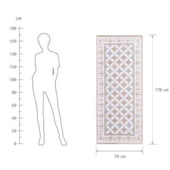 Rabatt 😉 BUTLERS SILENT DANCER Läufer Kacheln L 70 X B 170cm 🔥 -BUTLERS Store unnamed file 2186