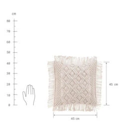 Besorgen ✨ BUTLERS MACRAMÉ Kissen ZickZack L 45 X B 45cm ⭐ -BUTLERS Store unnamed file 2192