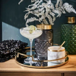 Neu ⌛ BUTLERS SMERALDA 6x Champagnerschalen Mit Goldrand 400ml 🤩