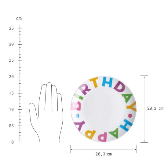 Top 10 ❤️ BUTLERS HAPPY 😀 BIRTHDAY Teller Ø20cm ⭐ 6 Top 10 ❤️ BUTLERS HAPPY 😀 BIRTHDAY Teller Ø20cm ⭐ – Bild 4