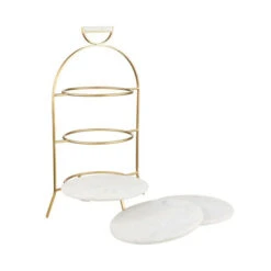 Bestpreis 🎉 BUTLERS MARBLE Etagere 3-stufig Höhe 65cm 💯 -BUTLERS Store unnamed file 2327