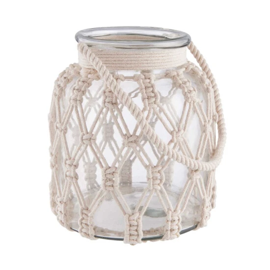 Brandneu 🤩 BUTLERS MACRAMÉ Windlicht Höhe 20cm 🧨 3 Brandneu 🤩 BUTLERS MACRAMÉ Windlicht Höhe 20cm 🧨