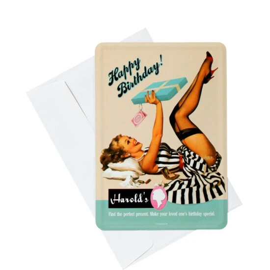 Auslauf 🥰 BUTLERS PAST PERFECT Blechpostkarte Happy Birthday 💯 5 Auslauf 🥰 BUTLERS PAST PERFECT Blechpostkarte Happy Birthday 💯 – Bild 3