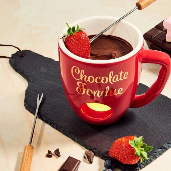 Auslauf 🔔 BUTLERS CHOCOLATE FONDUE Tasse Mit 2 Gabeln ✨ 4 Auslauf 🔔 BUTLERS CHOCOLATE FONDUE Tasse Mit 2 Gabeln ✨ – Bild 2
