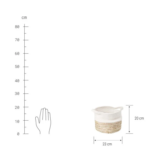 Am billigsten ✔️ BUTLERS Baumwolle BRAID Korb Rund Ø23cm ✔️ 5 Am billigsten ✔️ BUTLERS Baumwolle BRAID Korb Rund Ø23cm ✔️ – Bild 3