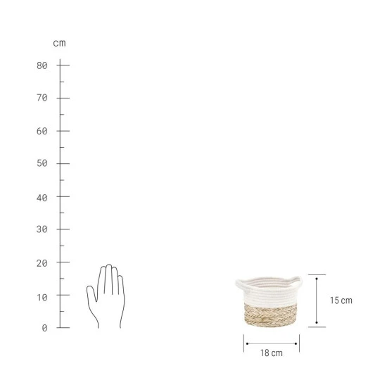 Rabatt ✨ BUTLERS Baumwolle BRAID Korb Rund Ø18cm 🤩 5 Rabatt ✨ BUTLERS Baumwolle BRAID Korb Rund Ø18cm 🤩 – Bild 3