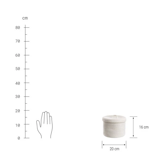 Brandneu 🔔 BUTLERS SET UP Korb Mit Deckel Rund Ø20cm 🛒 4 Brandneu 🔔 BUTLERS SET UP Korb Mit Deckel Rund Ø20cm 🛒 – Bild 2