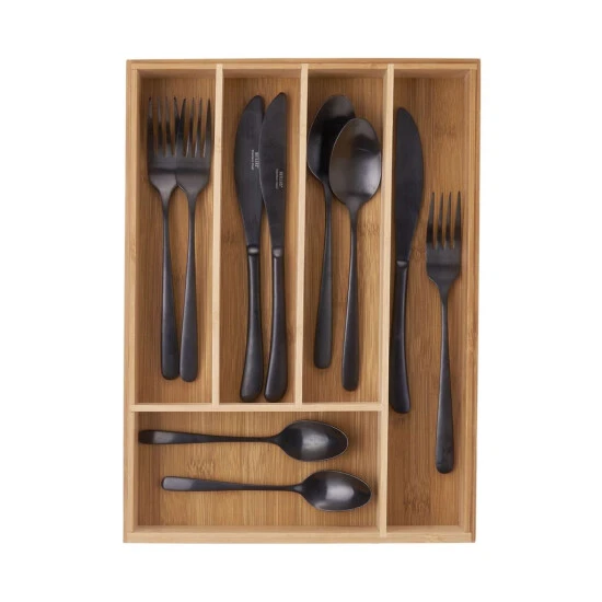 Budget ✨ BUTLERS MENUETT Besteckkasten Mit 5 Fächern L 35,5 X B 26cm ⌛ 4 Budget ✨ BUTLERS MENUETT Besteckkasten Mit 5 Fächern L 35,5 X B 26cm ⌛ – Bild 2