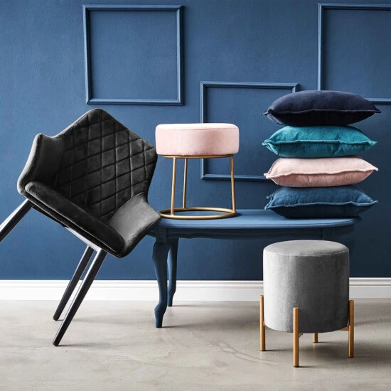 Bestes Angebot 🎉 BUTLERS VELVET Stuhl Samt 2er-Set Grau ✨ 7 Bestes Angebot 🎉 BUTLERS VELVET Stuhl Samt 2er-Set Grau ✨ – Bild 5