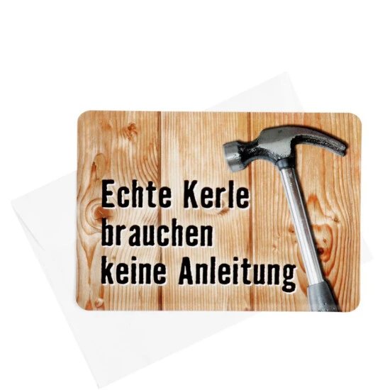 Billig 😉 BUTLERS PAST PERFECT Blechpostkarte Echte Kerle Brauchen Keine Anleitung 😍 4 Billig 😉 BUTLERS PAST PERFECT Blechpostkarte Echte Kerle Brauchen Keine Anleitung 😍 – Bild 2