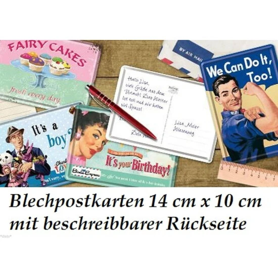 Billig 😉 BUTLERS PAST PERFECT Blechpostkarte Echte Kerle Brauchen Keine Anleitung 😍 6 Billig 😉 BUTLERS PAST PERFECT Blechpostkarte Echte Kerle Brauchen Keine Anleitung 😍 – Bild 4
