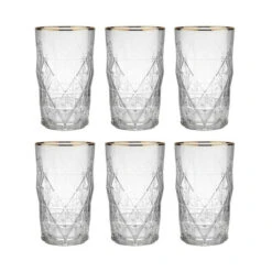 Blitzangebot 👍 BUTLERS UPSCALE 6x Longdrinkgläser Mit Goldrand 460ml ✨