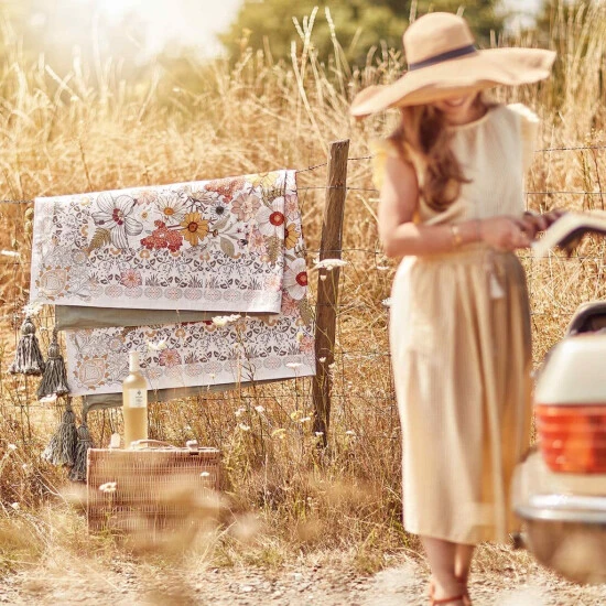 Schlussverkauf ✨ BUTLERS BETWEEN FLOWERS Picknickdecke L 175 X B 154cm ❤️ 11 Schlussverkauf ✨ BUTLERS BETWEEN FLOWERS Picknickdecke L 175 X B 154cm ❤️ – Bild 9