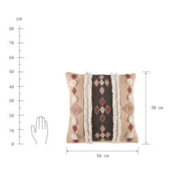 Brandneu ✨ BUTLERS HIPPIE TRAIL Kissen L 50 X B 50cm ❤️ -BUTLERS Store unnamed file 3344