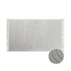 Schlussverkauf ✨ BUTLERS Baumwolle WAY Teppich Mit Fransen L 120 X B 180cm ❤️