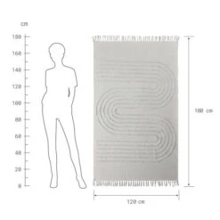 Schlussverkauf ✨ BUTLERS Baumwolle WAY Teppich Mit Fransen L 120 X B 180cm ❤️ -BUTLERS Store unnamed file 3486