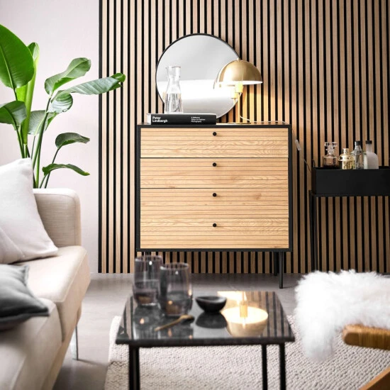 Brandneu 💯 BUTLERS MODERNIST Kommode Mit 4 Schubladen 👏 4 Brandneu 💯 BUTLERS MODERNIST Kommode Mit 4 Schubladen 👏 – Bild 2