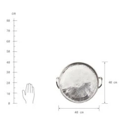 Rabatt 🤩 BUTLERS BANQUET Tablett Mit Griffen Ø40cm ❤️