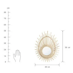 Am billigsten ❤️ BUTLERS SUNNA Spiegel Oval L 50 X B 40cm ❤️ -BUTLERS Store unnamed file 3712