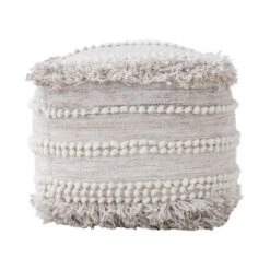 Budget 💯 BUTLERS BOHO LOUNGE Woll-Pouf Mit Troddeln ⭐ -BUTLERS Store unnamed file 3763