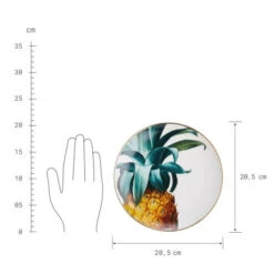 Bestes Angebot ❤️ BUTLERS TROPICAL Teller Ananasdruck Und Goldrand Ø21cm 😍 -BUTLERS Store unnamed file 3793