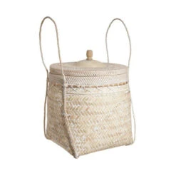 Billig 💯 BUTLERS MAWI Korb Mit Deckel Bambus/Rattan Ø45cm 🧨