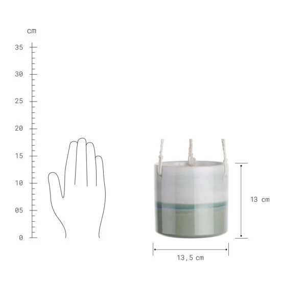 Schlussverkauf ❤️ BUTLERS HORIZON Hänge-Blumentopf Ø14cm ✨ 5 Schlussverkauf ❤️ BUTLERS HORIZON Hänge-Blumentopf Ø14cm ✨ – Bild 3