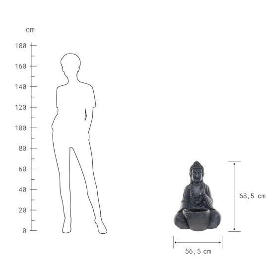 Angebote ✨ BUTLERS BUDDHA Statue Mit Blumentopf Höhe 69cm 🌟 6 Angebote ✨ BUTLERS BUDDHA Statue Mit Blumentopf Höhe 69cm 🌟 – Bild 4