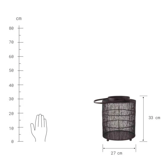 Budget ✨ BUTLERS JAPANDI Laterne Höhe 33cm 🛒 5 Budget ✨ BUTLERS JAPANDI Laterne Höhe 33cm 🛒 – Bild 3