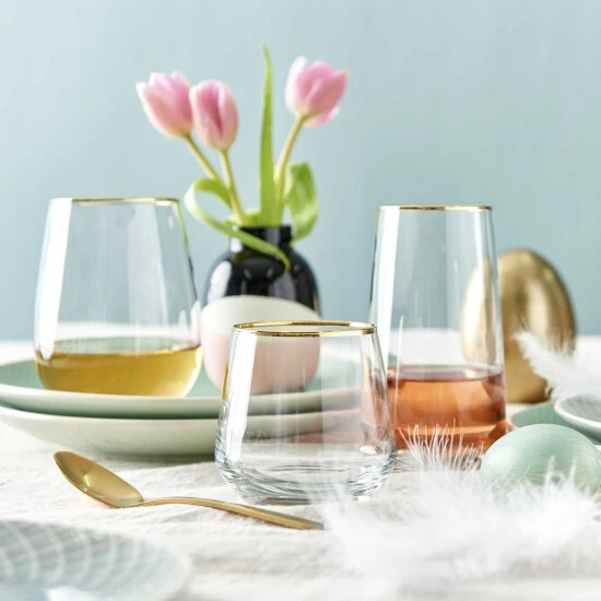 Bestpreis 💯 BUTLERS TOUCH OF GOLD 6x Longdrinkgläser Mit Goldrand 480ml 😀 4 Bestpreis 💯 BUTLERS TOUCH OF GOLD 6x Longdrinkgläser Mit Goldrand 480ml 😀 – Bild 2