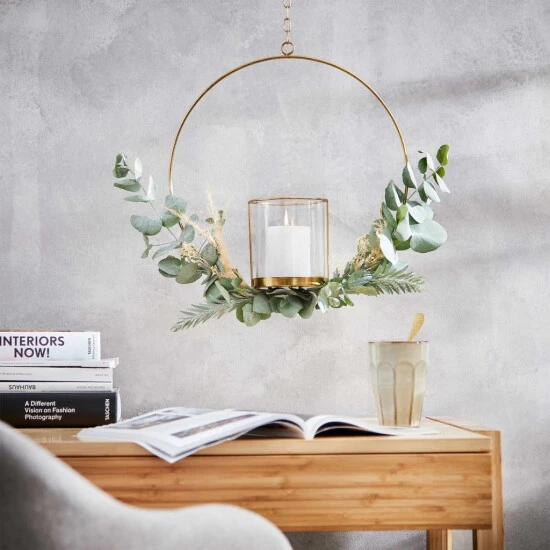 Auslauf ⌛ BUTLERS LUNA Hängedeko-Ring Mit Glaseinsatz Ø40cm 💯 4 Auslauf ⌛ BUTLERS LUNA Hängedeko-Ring Mit Glaseinsatz Ø40cm 💯 – Bild 2