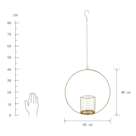 Auslauf ⌛ BUTLERS LUNA Hängedeko-Ring Mit Glaseinsatz Ø40cm 💯 6 Auslauf ⌛ BUTLERS LUNA Hängedeko-Ring Mit Glaseinsatz Ø40cm 💯 – Bild 4