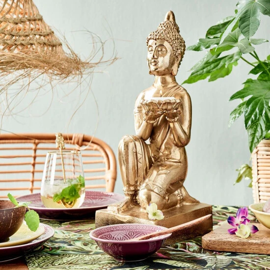 Bestpreis ✔️ BUTLERS BALI Statue Mit Kerzenteller Höhe 44cm 💯 4 Bestpreis ✔️ BUTLERS BALI Statue Mit Kerzenteller Höhe 44cm 💯 – Bild 2