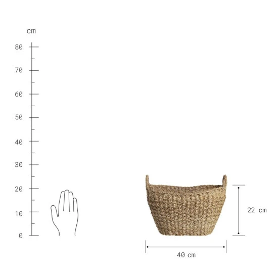 Schlussverkauf ✔️ BUTLERS ERLA Korb Mit Henkel L 40 X B 22cm 🤩 5 Schlussverkauf ✔️ BUTLERS ERLA Korb Mit Henkel L 40 X B 22cm 🤩 – Bild 3