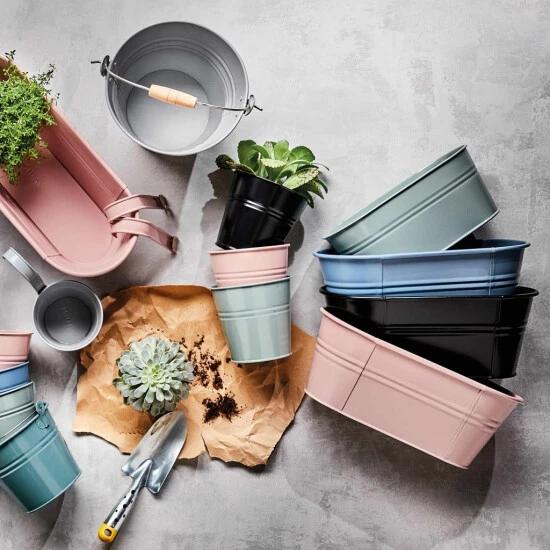 Auslauf ✨ BUTLERS ZINC Hängetopf B 33 X T 16cm ✨ 3 Auslauf ✨ BUTLERS ZINC Hängetopf B 33 X T 16cm ✨