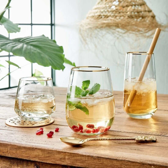 Bestpreis 💯 BUTLERS TOUCH OF GOLD 6x Longdrinkgläser Mit Goldrand 480ml 😀 7 Bestpreis 💯 BUTLERS TOUCH OF GOLD 6x Longdrinkgläser Mit Goldrand 480ml 😀 – Bild 5