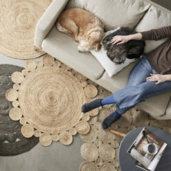 Coupon ✔️ BUTLERS ALL NATURE Hanf-Teppich Ø110cm 🛒 -BUTLERS Store unnamed file 555