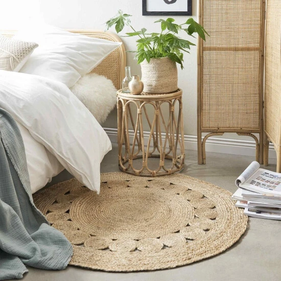 Brandneu 👍 BUTLERS ALL NATURE Hanf-Teppich Mit Lochmuster Ø110cm 🛒 4 Brandneu 👍 BUTLERS ALL NATURE Hanf-Teppich Mit Lochmuster Ø110cm 🛒 – Bild 2